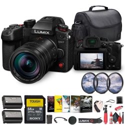 PANASONIC Lumix Gh7 Mirrorless Micro Four Thirds Camera With 12-60MM F/2.8-4 Lens Bundle