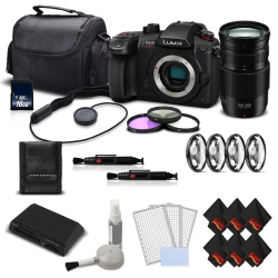 PANASONIC Lumix Dc-Gh5S Camera International Version + Lumix G Vario 100-300MM F/4-5.6 Ii Lens