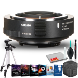 SIGMA Tc-1401 1.4X Teleconverter for Nikon F With Tripod And Photo Softwares