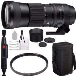 SIGMA 150-600MM F/5-6.3 Dg Os Hsm Contemporary Lens for Nikon F + 95MM Uv Filter + Deluxe Cleaning Kit + Lens Cleaning P