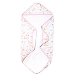 COPPER PEARL Hooded Towel In Coral