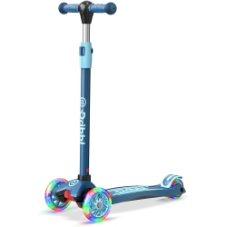 DRIBBL 3-Wheel Kids Scooter – Lean-To-Steer Kick Scooter With Adjustable Handlebar, Anti-Slip Deck, Supports Up to 165 Lbs – for Boys & Girls Age 3+