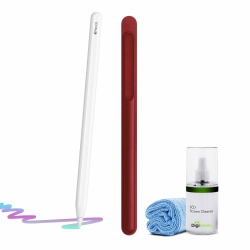 APPLE Pencil (2Nd Generation) With Pencil Case Bundle In Red