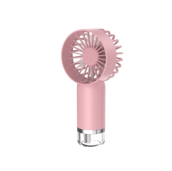 THE WAY Handheld Spray Fan, Cooling Fan USB Portable Small Fan, Desktop Fan, 500Mah-800Mah, 3 Wind Speeds - In Pink