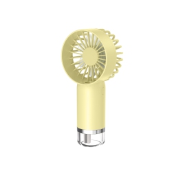 THE WAY Handheld Spray Fan, Cooling Fan USB Portable Small Fan, Desktop Fan, 500Mah-800Mah, 3 Wind Speeds - In Yellow