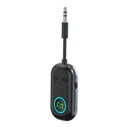 THE WAY Car Aux Bluetooth Receiver, Bluetooth 5.3 Adapter, 3.5MM Audio Conversion Connector, 2 In 1 Car Bt Receiver Transmitter