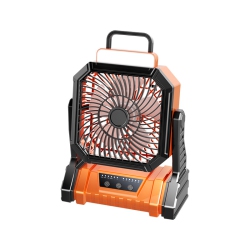 THE WAY Outdoor Camping Rechargeable Fan, USB Lighting Portable Light Sound Fishing Camping Stall Night Market Strong Wind Ceiling Fan (Vitality