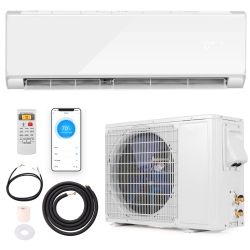 GYMAX 12000 Btu Mini Split Air Conditioner & Heater 22 Seer2 208-230V Ac Unit In White