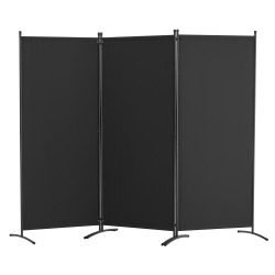 VEVOR 3 Panel Room Dividers And Folding Privacy Screens, Fabric Partition Room Dividers for Office, Bedroom, Dining Room, Study, Freestanding