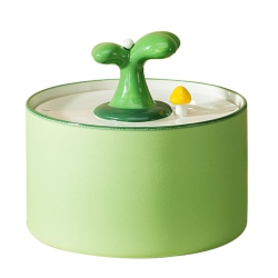 THE WAY Cat Automatic Drinking Fountain Ceramic Water Dispenser Filter Flow Circulation Cat Dog Drinking Water Electric Pet Supplies - Sapling