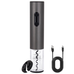 MYACUC Electric Wine Bottle Opener, Rechargeable Automatic Opener With Tinfoil Cutter for Family Gatherings