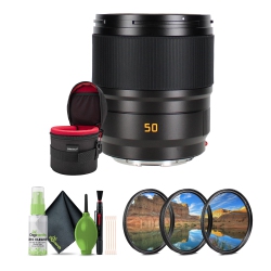 LEICA Summicron-Sl 50MM F/2 Asph. Lens (L-Mount) + Filter Kit + Lens Case + More