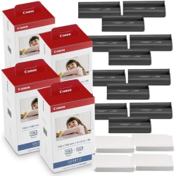 CANON Kp-108In Color Ink And Paper Set Includes Total Of 432 Sheets And 12 Ink Cartridges And Fibertique Cleaning Cloth