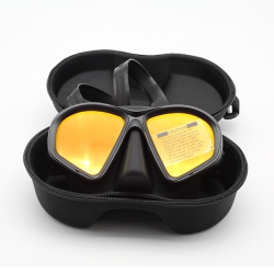 THE WAY Professional Men's And Women's Small Free Diving Goggles Snorkeling Equipment Swimming Goggles - \w Bracket to Install The Diving Camera