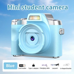 THE WAY HD Digital Camera Small Slr Student Party Selfie Video Portable Mini Ccd Camera Retro Fashion Digital Camera 4K HD - + 32G Memory Card +