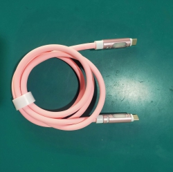 THE WAY 240W Data Line Aromatherapy Luminous Column Colorful Silicone Fast Charging Cable Suitable for Apple Huawei Notebook Dual Port-Cpd240W [Dual