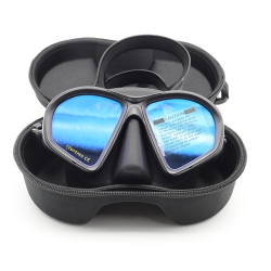 THE WAY Professional Men's And Women's Small Free Diving Goggles Snorkeling Equipment Swimming Goggles - \w Bracket to Install The Diving Camera -