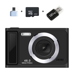 THE WAY K09 Student Digital Camera HD Selfie Mobile Phone Portable Affordable High-Value Ccd Camera K09 Standard + 32G Card + Type-C Adapter + USB