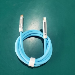 THE WAY 240W Data Line Aromatherapy Luminous Column Colorful Silicone Fast Charging Cable Suitable for Apple Huawei Notebook Dual Port-Cpd240W [Dual