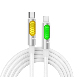THE WAY 240W Data Line Aromatherapy Luminous Column Colorful Silicone Fast Charging Cable Suitable for Apple Huawei Notebook Dual Port-Cpd240W [Dual