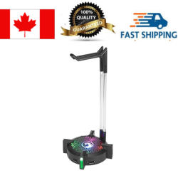 MARVO Hz04 RGB Lighting Premium Headset Holder Stand With 4 X USB Ports