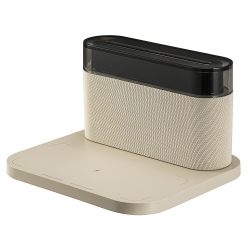 THE WAY Wireless Charging Smart Clock Night Light Bluetooth Speaker, Night Light Wireless Charging 15W Wireless Charger Alarm Clock - In White