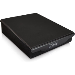 PYLE Sound Dampening Speaker Riser Foam - Audio Acoustic Noise Isolation Platform Pads Recoil Stabilizer W/ Rubber Base Pad for Studio Monitor