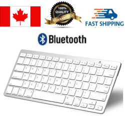EGALAXY Bluetooth Slim Wireless Keyboard for Mac/windows Os Tablet PC In White