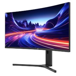 V7 34" USB-C Curved Gaming Monitor Wqhd - In Black