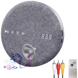 THE WAY Portable DVD/cd Player Supports Bluetooth And USB Playback, Suitable for Learning And Entertainment CD Player - In Gray