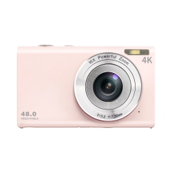 THE WAY HD Digital Camera, 4K Vlog Camera for Youtube, Auto Focus 48Mp Uhd Camera, Anti-Shake, 16X Digital Zoom Digital Camera - In Pink