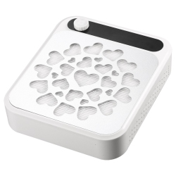 MYACUC Nail Dust Collector, Dust Collector Nail With Led Light, Nail Fan Vacuum Dust Collector for Manicure Acrylic Gel Nails Polishing, Salon Home