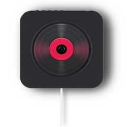 CHSSHA00 Wall-Mounted CD Player, Portable Home CD Player \w Remote Control, Supports CD/bluetooth/fm Radio/u Disk/aux, \w Loop Playback And Ab Repeat