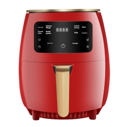 GREEN SCENIC Smart Touch Screen Air Fryer 4.5L Large Capacity Household Oil-Free Electric Oven All-In-One Machine Touch Control Circulation Heating
