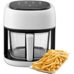 GREEN SCENIC 1350W High-Power Air Fryer 4.5L Home Use Oil-Free Healthy Frying Multifunctional Electric Fryer - In White