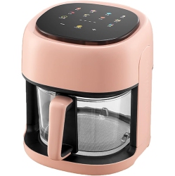 GREEN SCENIC 1350W High-Power Air Fryer 4.5L Home Use Oil-Free Healthy Frying Multifunctional Electric Fryer - In Pink