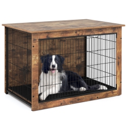 GYMAX Dog Crate Furniture for Medium/large Dogs 39" Indoor Pet House Side End Table