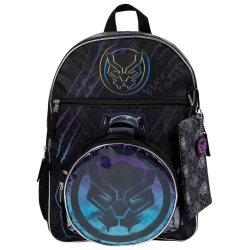 BIOWORLD Marvel Comics Panther 5-Piece Backpack Set In Black
