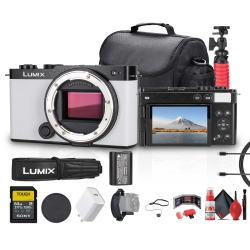 PANASONIC Lumix S9 Mirrorless Camera (White) Bundle With Accessories