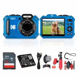 KODAK Pixpro Wpz2 Digital Camera In (Wpz2Bl) Bundle With Accessories In Blue