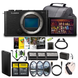 PANASONIC Lumix S9 Mirrorless Full Frame Camera Body Bundle+2X Memory Card In Black