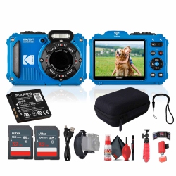 KODAK Pixpro Wpz2 Digital Camera In (Wpz2Bl) Bundle With Accessories In Blue