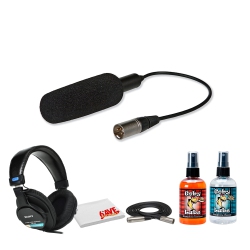 PANASONIC Ag-Mc200G Unidirectional Microphone Bundle With Accessories