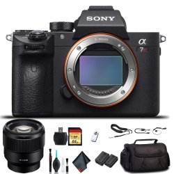 SONY - Alpha A7R Iii Mirrorless Camera Ilce7Rm3/b With Fe 24-70MM Lens, Soft Bag, Additional Battery, 64GB Memory Card, And More
