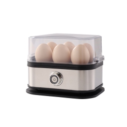 MYACUC Egg Cooker - 6 Egg Capacity, Automatic Shut Off Boil-Dry Protection, With Tray, Measuring Cup, And Lid