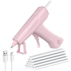 MYACUC Cordless Glue Gun, Hot Glue Gun, 2600 Mah Glue Gun for School Classroom Diy Crafts, Home Repairs, And Gift Making