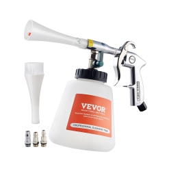 VEVOR 6-9.2 Bar Car Cleaning Gun, High-Pressure Air Blow Gun \w 2 Set Nozzles & 1L Liquid Bottle, Vortex Cleaning Gun, Quickly Blasts Dirt, Work \w