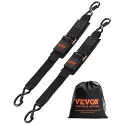 VEVOR 2 In X 2 Ft Retractable Ratchet Straps, Ratchet Tie Down Straps \w Security Lock S Hooks, 2 Pack Heavy Duty Ratchet Tie Down Straps \w 1500