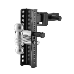 VEVOR 10-Inch Adjustable Trailer Hitch, Drop Hitch Ball Mount, Fit 2" Receiver, Heavy Duty Trailer Tow Hitch \w 2" & 2-5/16"balls, 21500 Lbs Gtw