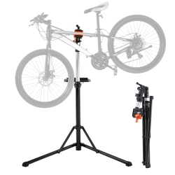 VEVOR 66 Lbs Bike Repair Stand, Heavy-Duty Aluminum Stand, Adjustable Height Bike Maintenance Workstand \w Magnetic Tool Tray Telescopic Arm